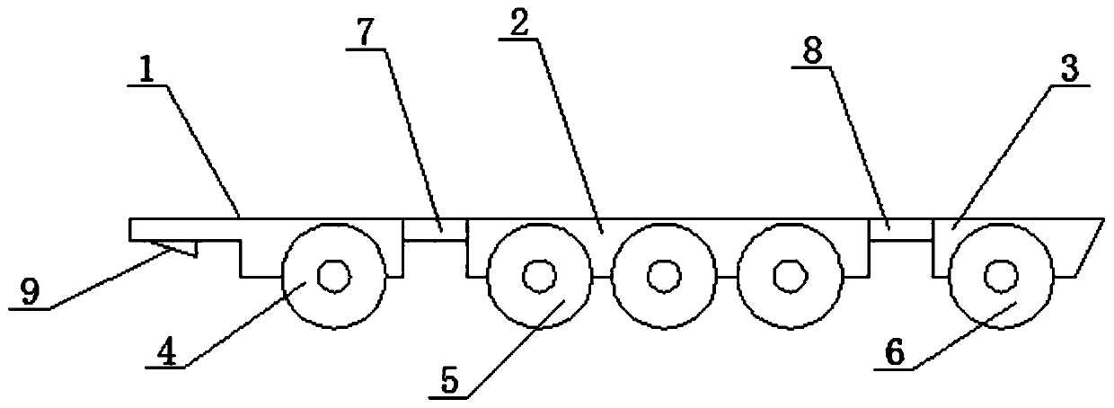 Telescopic environment-friendly semitrailer