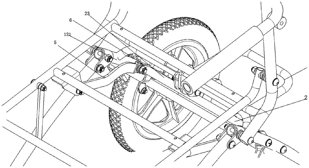 Wheelchair with simple structure and easy operation and working method thereof