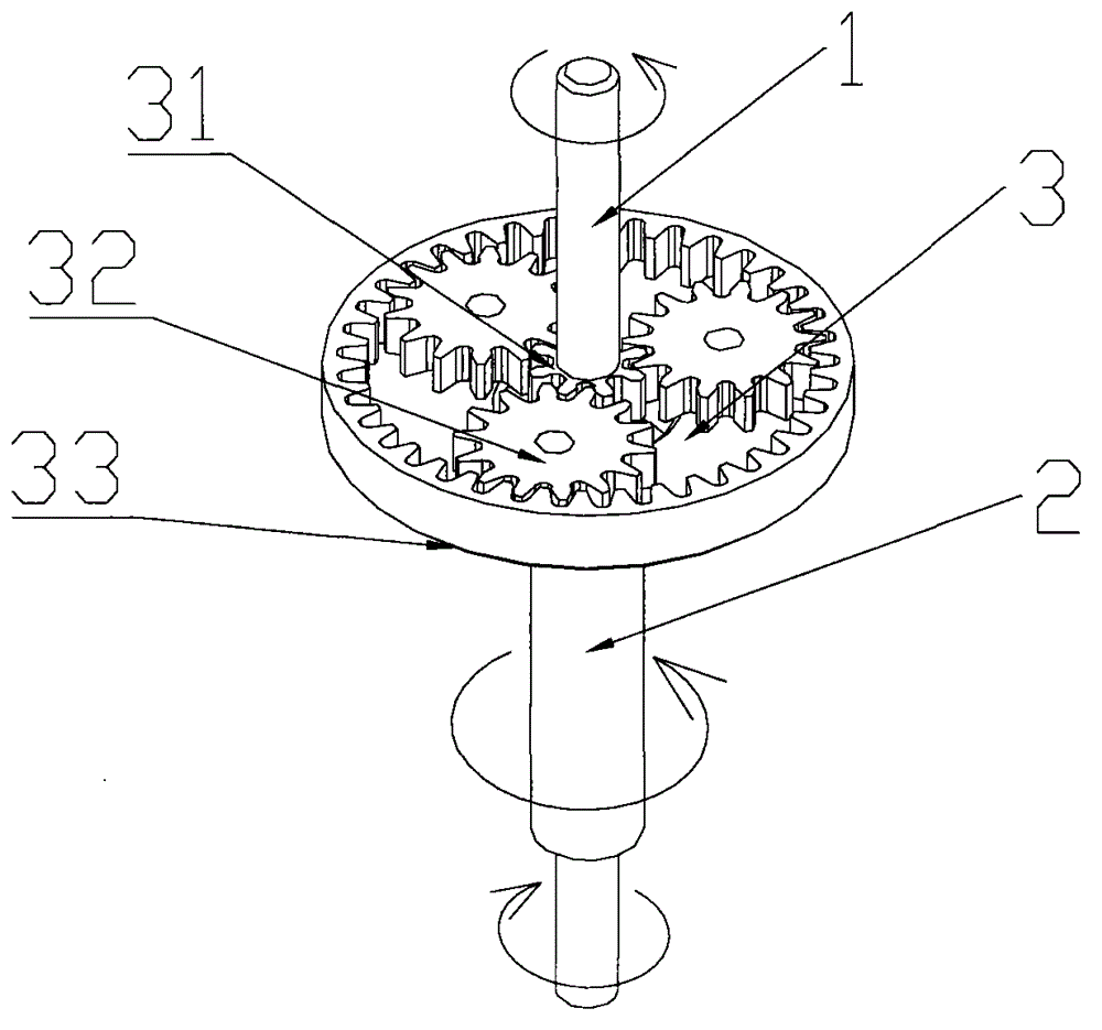 Coaxial bidirectional stirring device