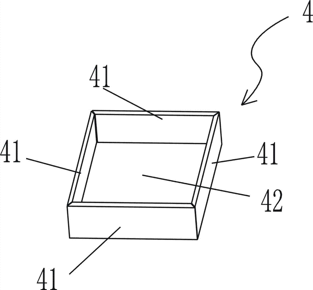 Punch forming device and punch forming process of square paper box component