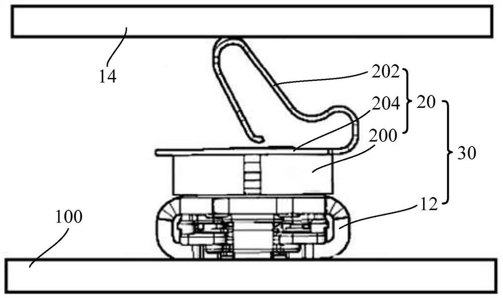 Electronic equipment, grounding elastic sheet and test seat assembly