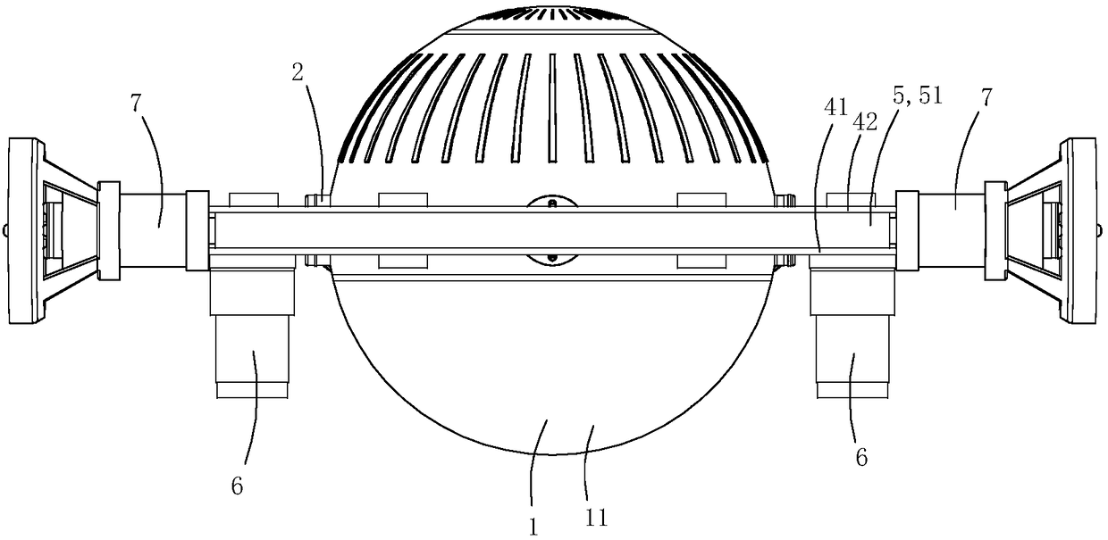 Underwater robot that can change the direction of power drive