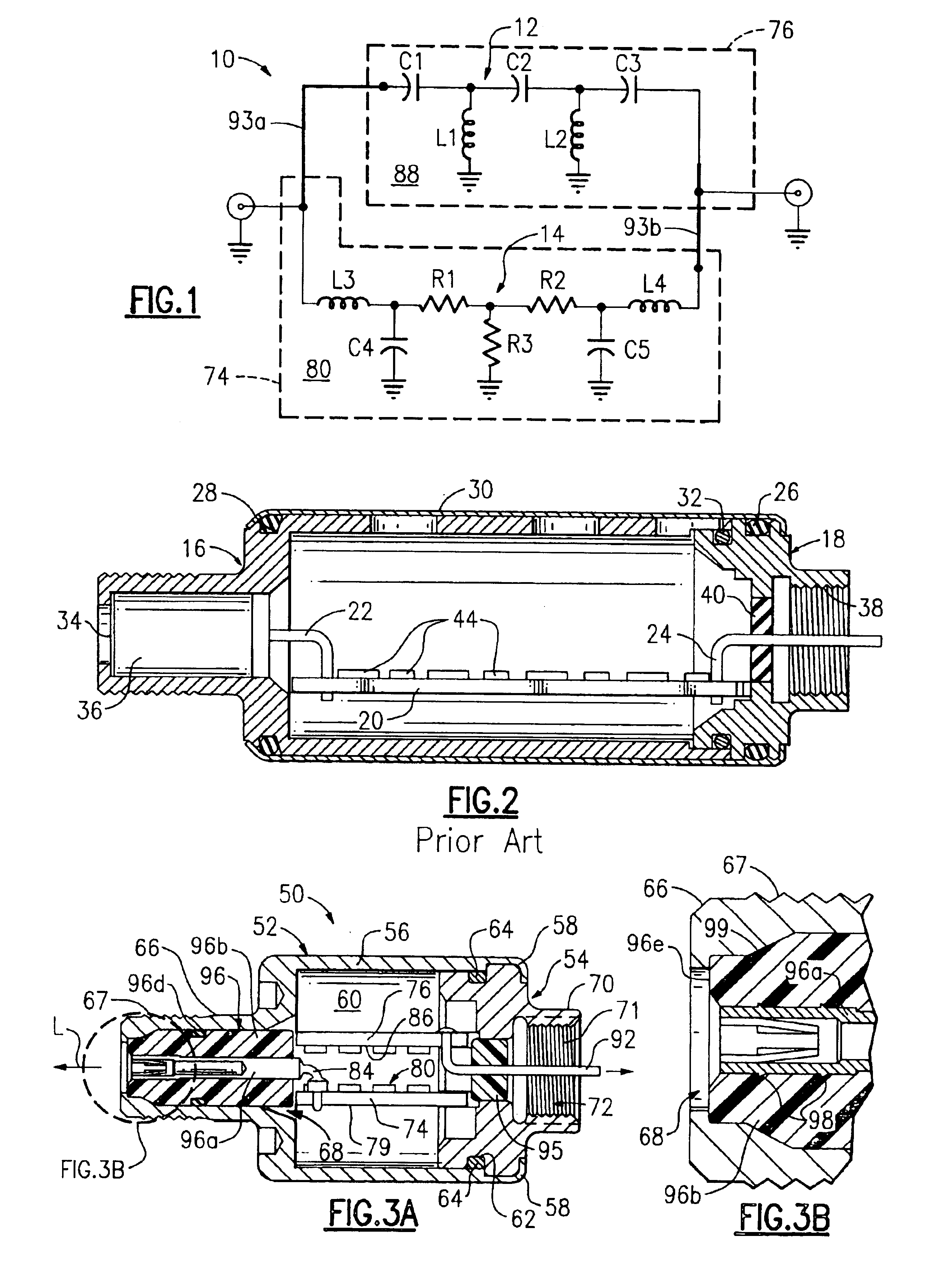 Electronic filter assembly