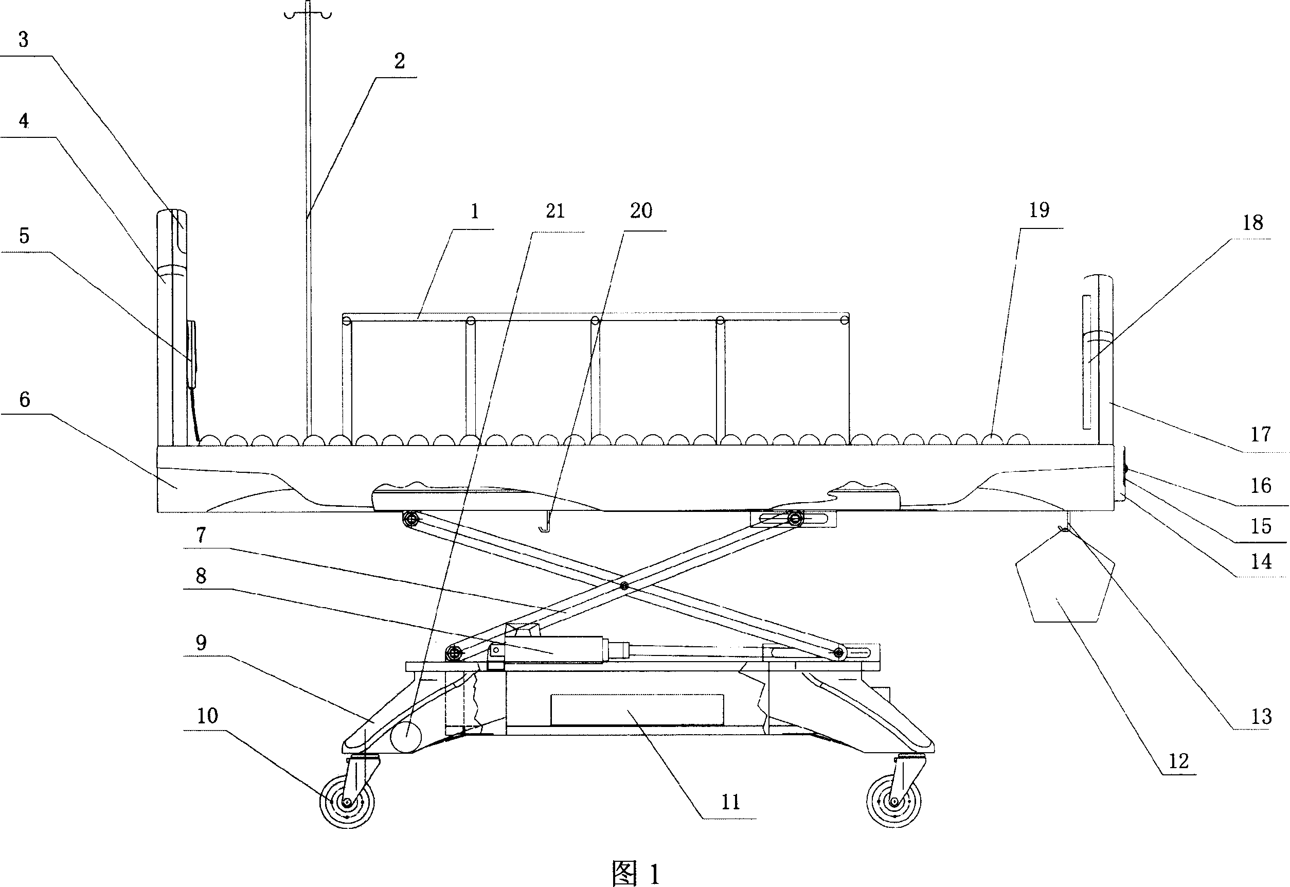 Nursing bed capable of electronic self controlled turn over, and automatic turn over method
