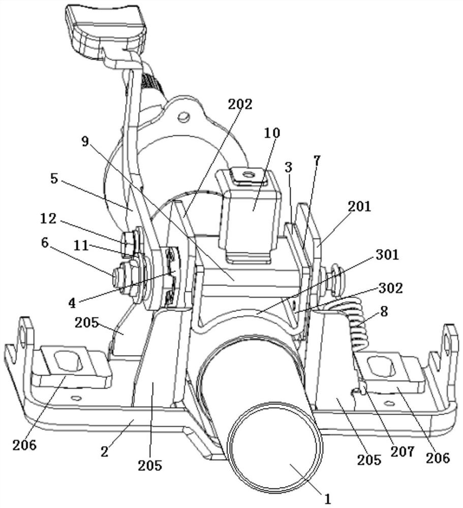 Support mounting structure of steering system