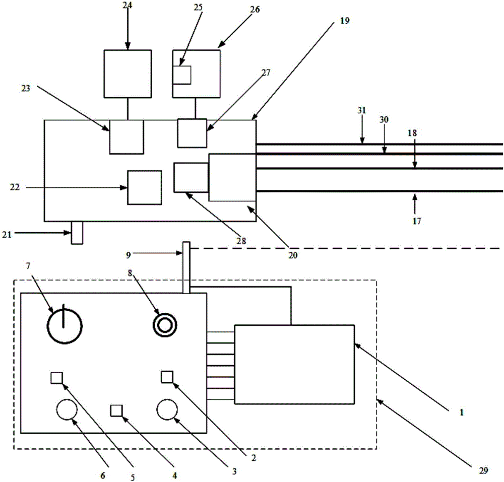 Ship wall-climbing washing trolley system and control device thereof