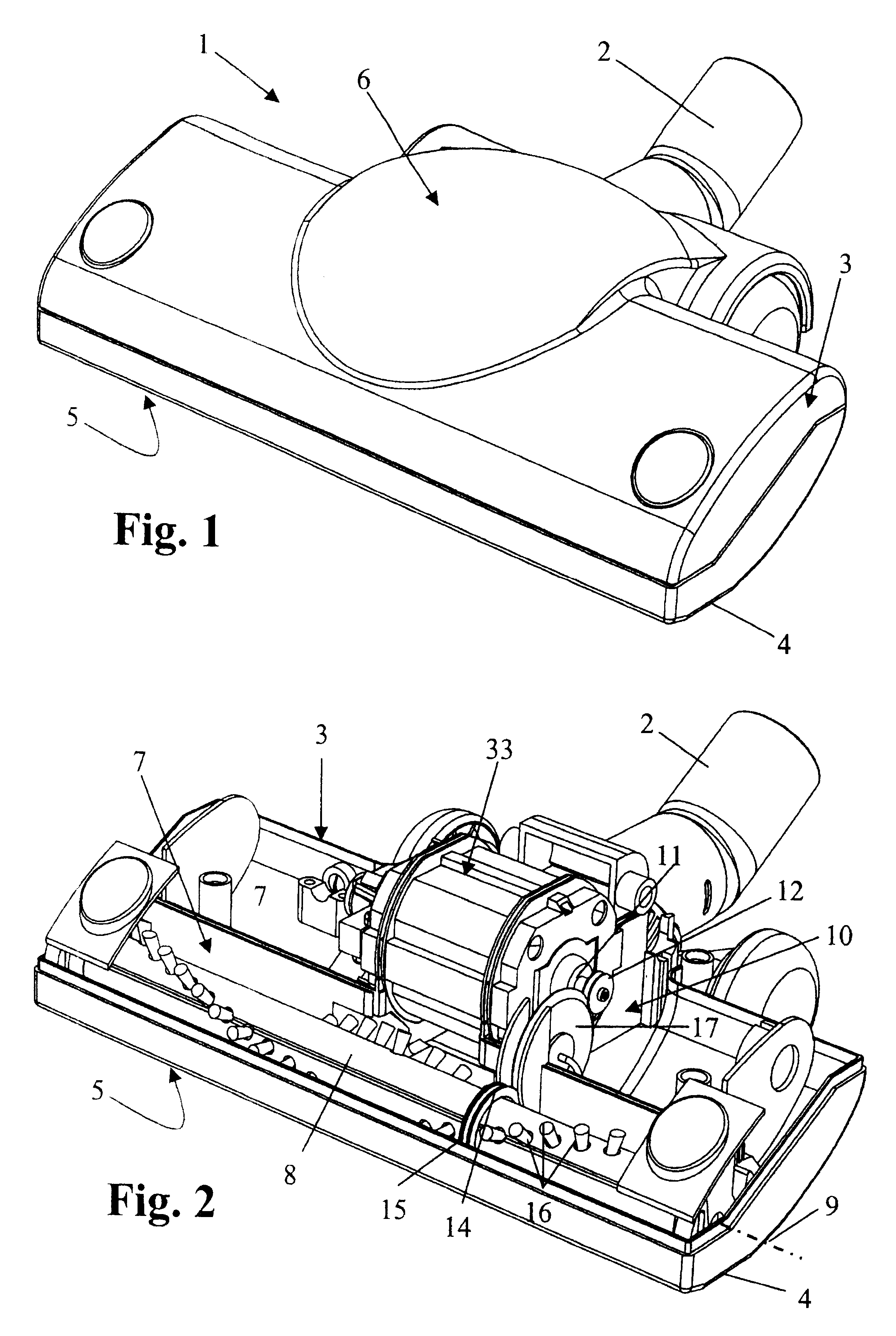 Cleaning tool with rotatably driven working tool