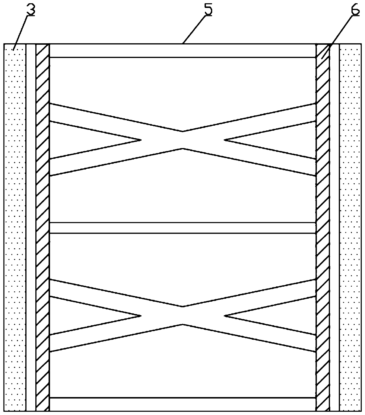 Double-row pile walls