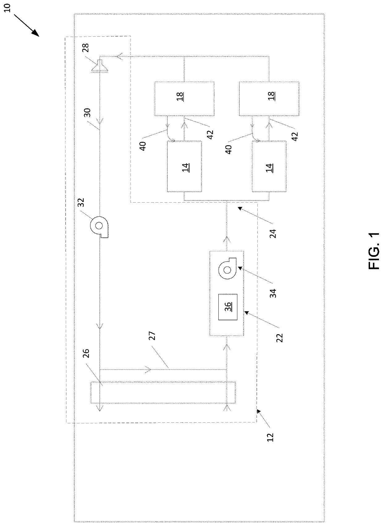 Displacement induction environmental sanitizing control system