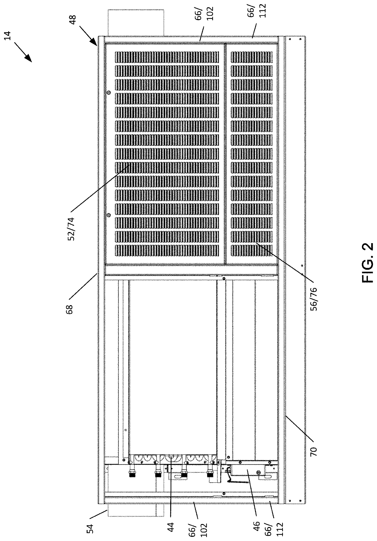 Displacement induction environmental sanitizing control system