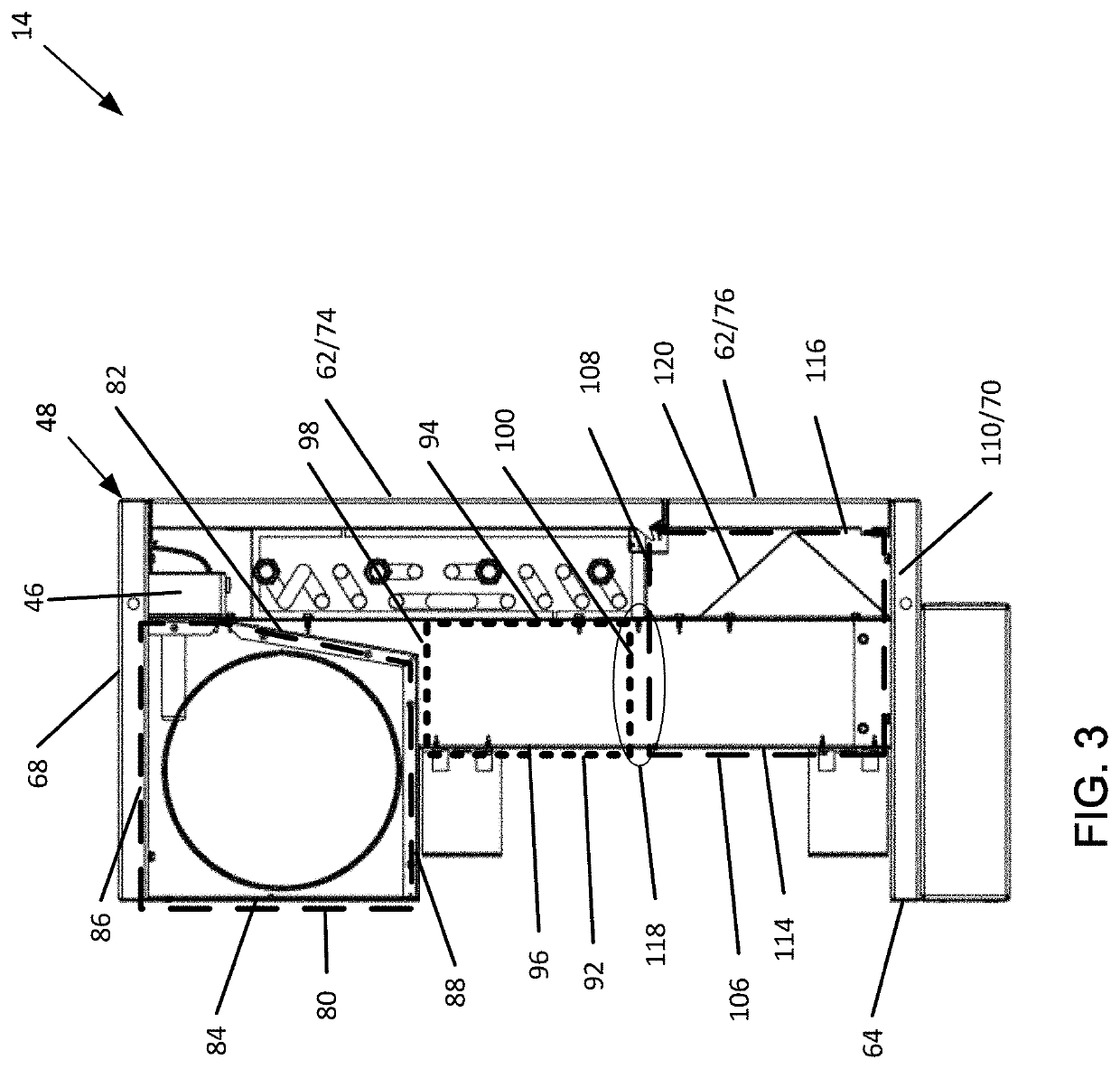 Displacement induction environmental sanitizing control system