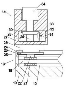 Forging machine tool feeding and discharging industrial robot