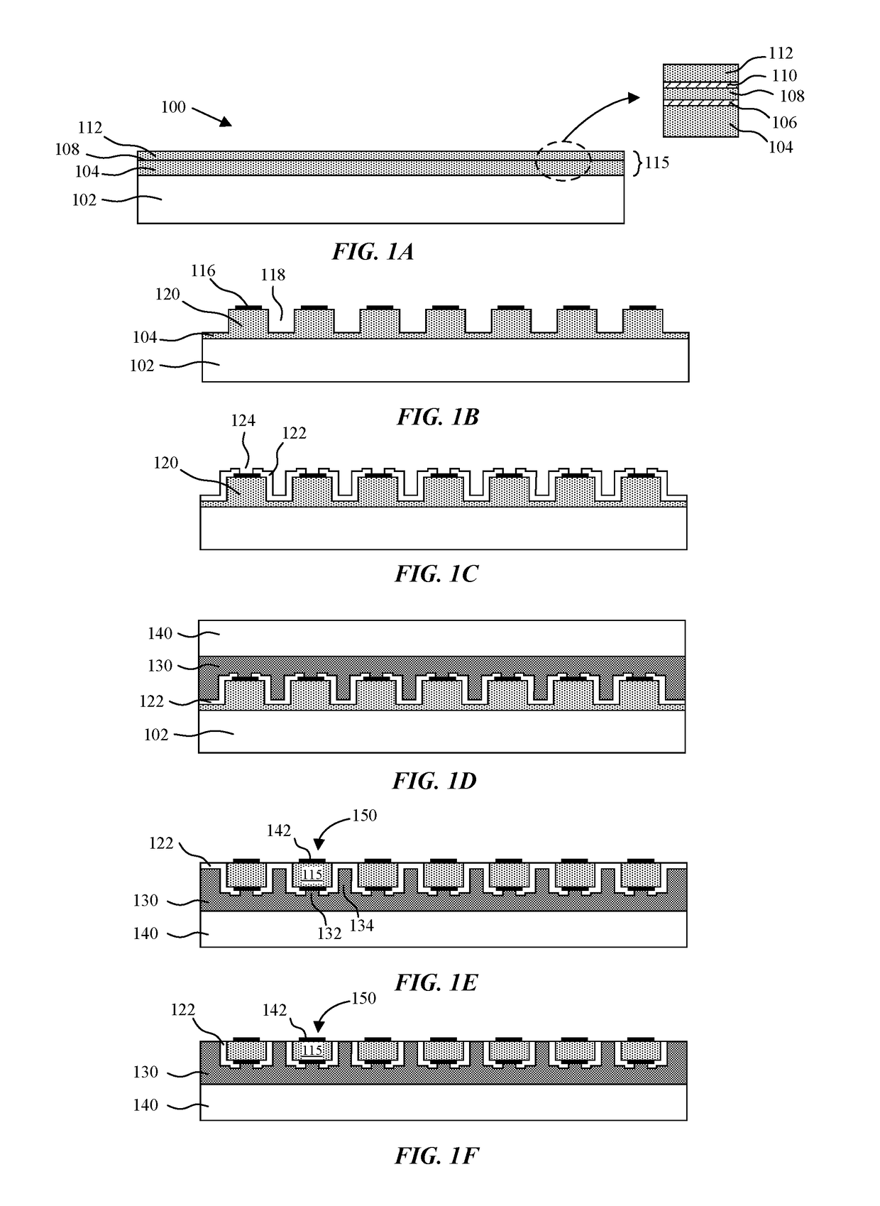 LED structures for reduced non-radiative sidewall recombination