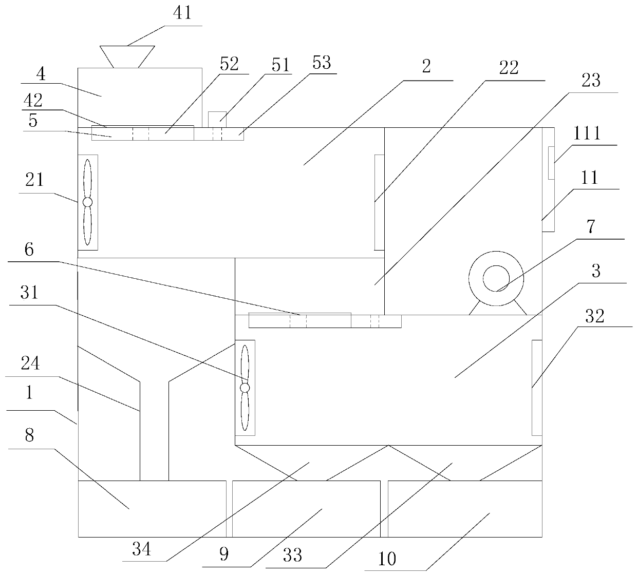 A simple shavings sorting device