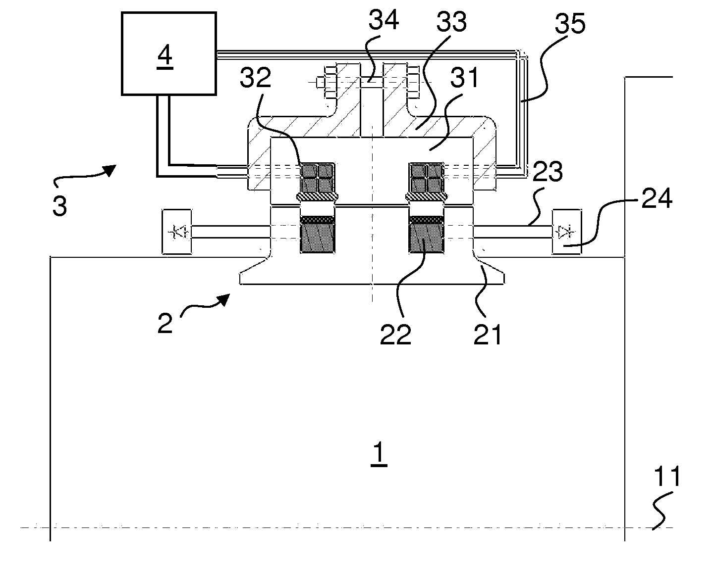 Rotating transformer for supplying the field winding in a dynamoelectric machine