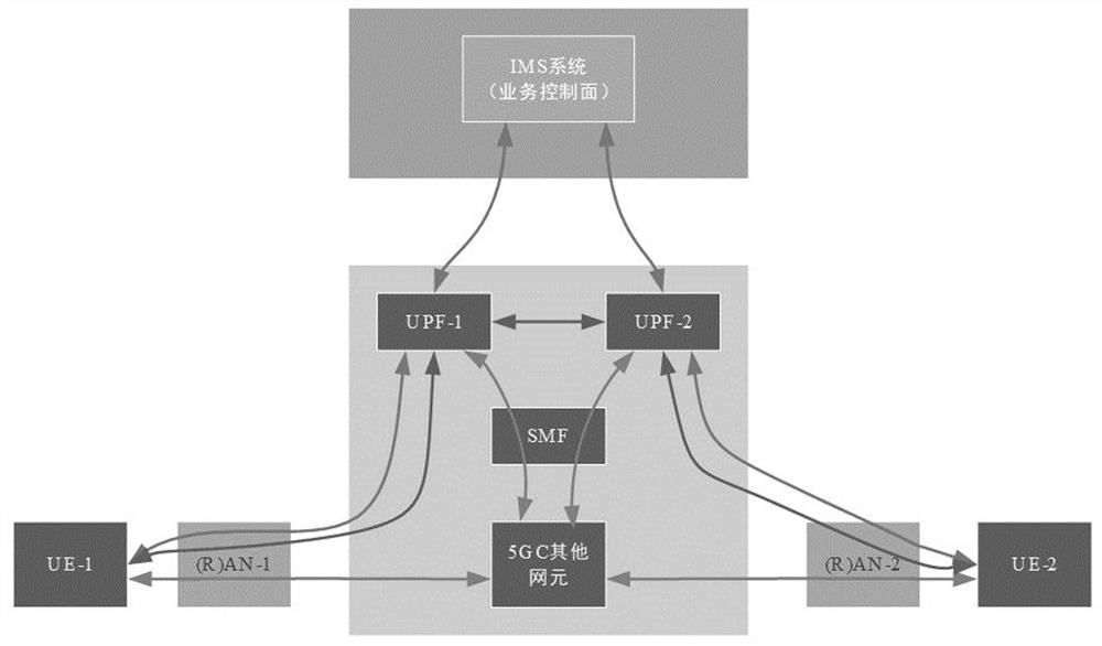 A vonr business processing method and system based on tunnel direct transmission