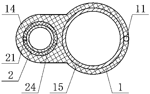 Combined double-lumen bronchial catheter