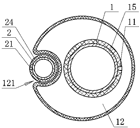 Combined double-lumen bronchial catheter