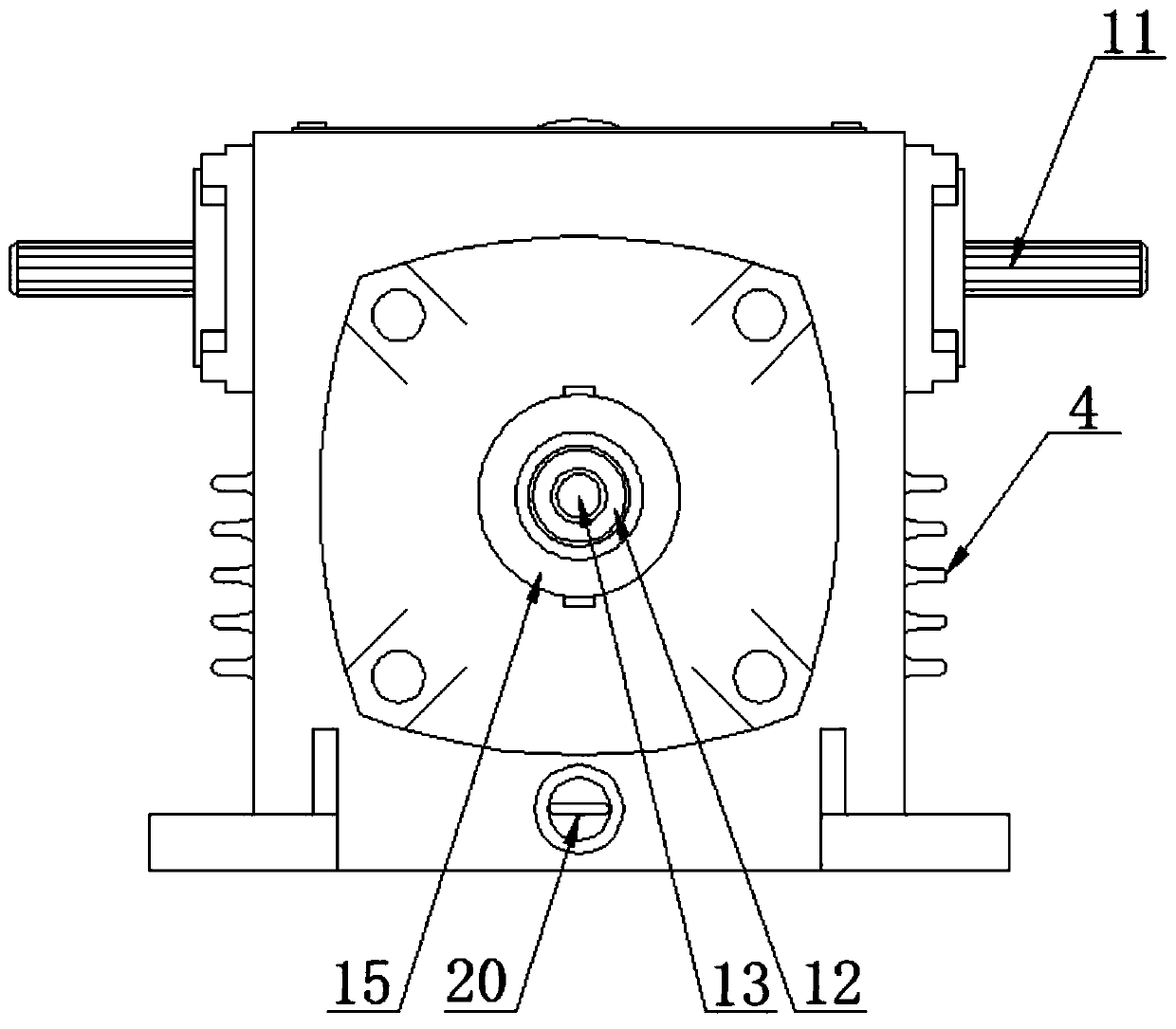 High-adaptability worm-gear speed reducer with needle gear shell structure and casting method