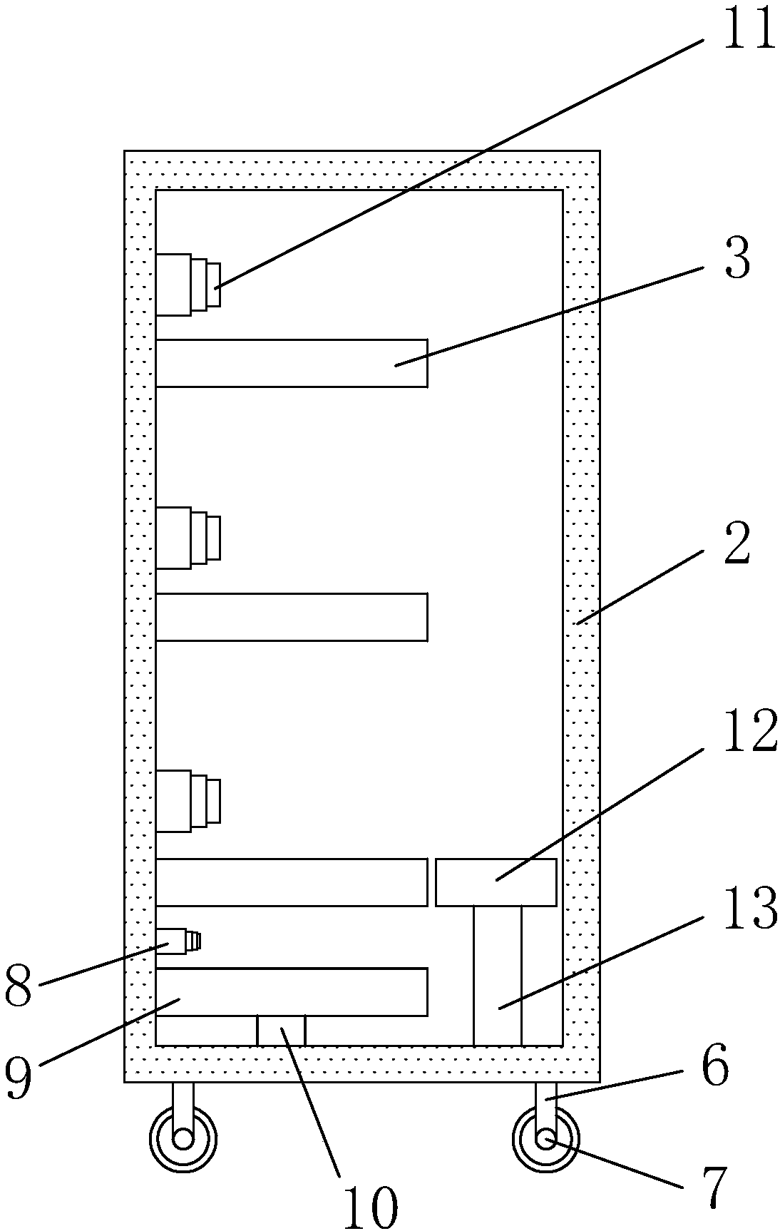 A shared charging treasure rental machine