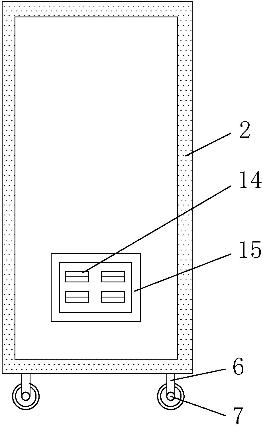 A shared charging treasure rental machine