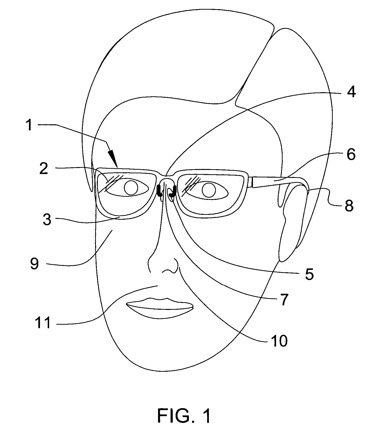 Eyeglasses with alternative supports