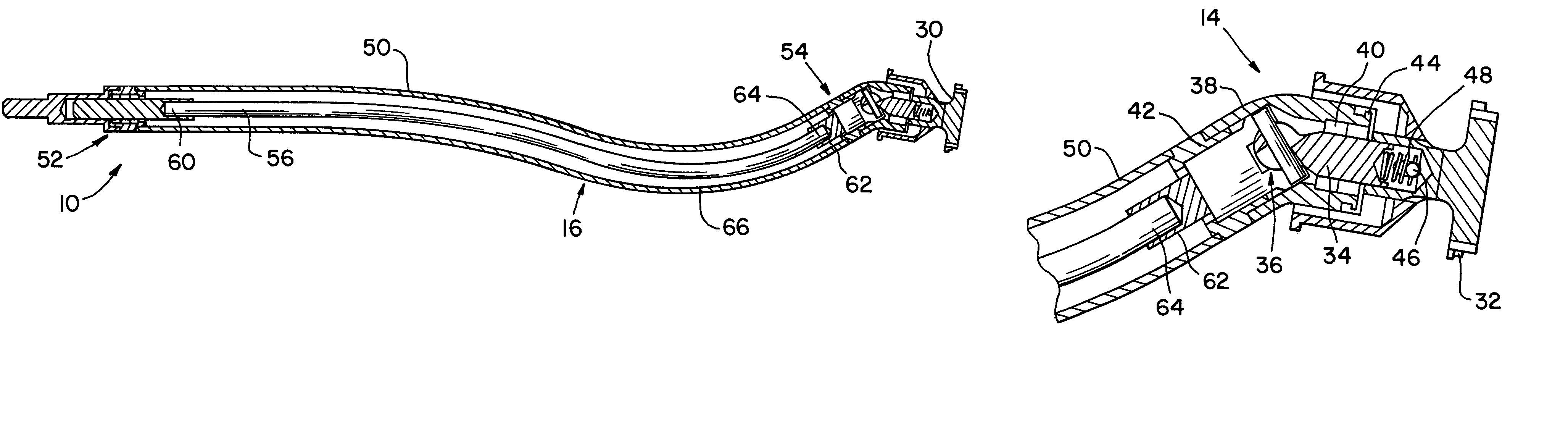 Curved surgical tool driver