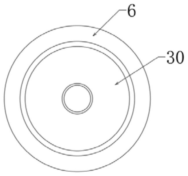 Cleaning device for round glass