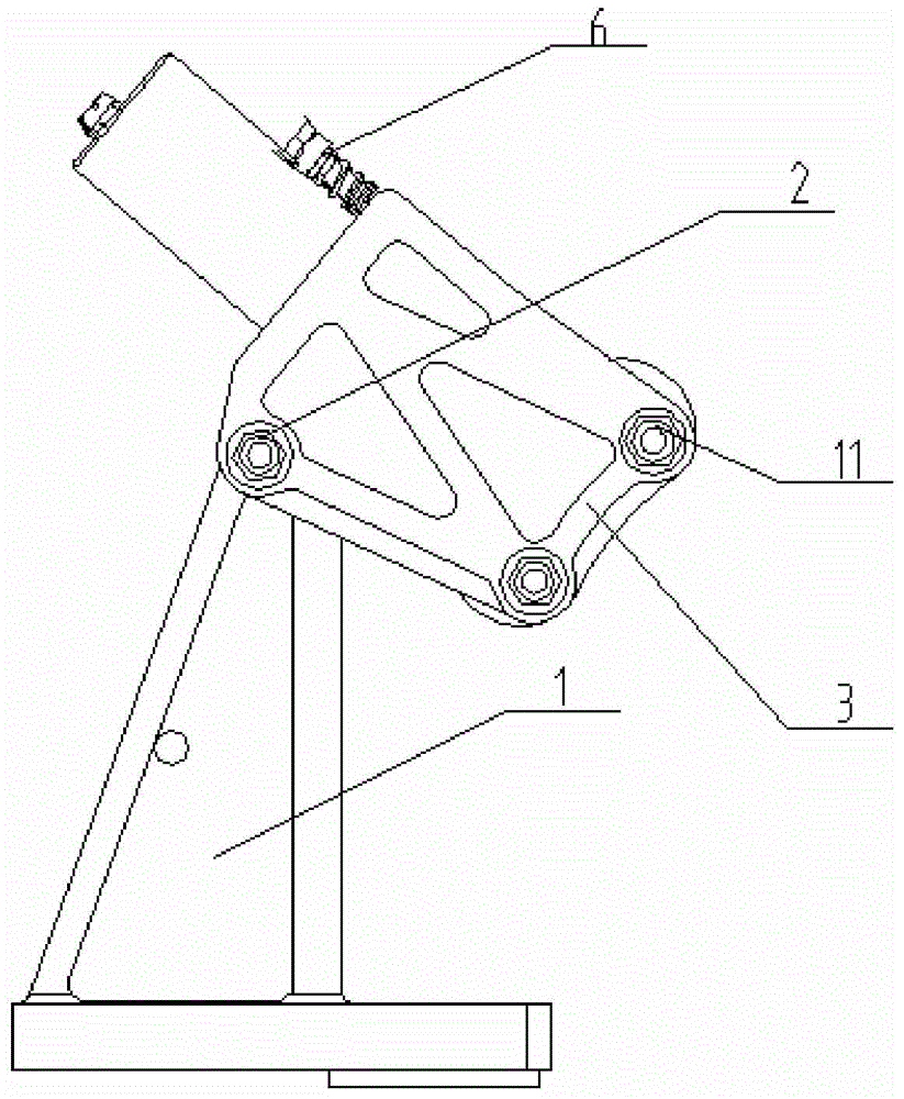 A guiding rope tension measuring device