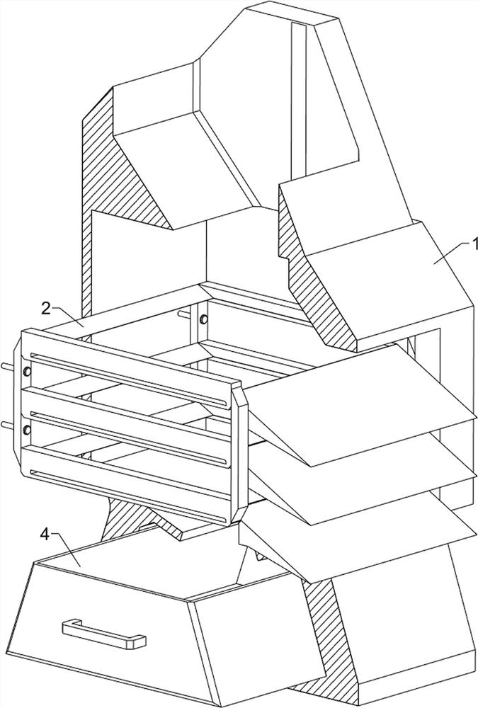 Anti-blocking traditional Chinese medicine material screening equipment