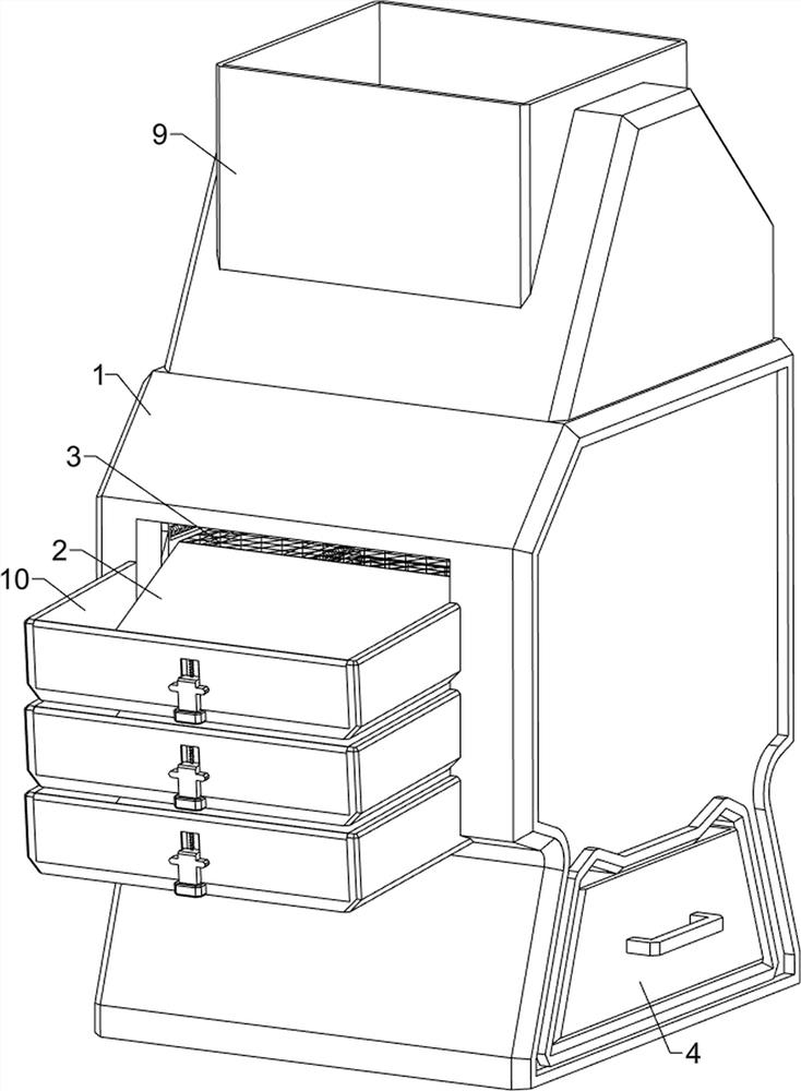 Anti-blocking traditional Chinese medicine material screening equipment