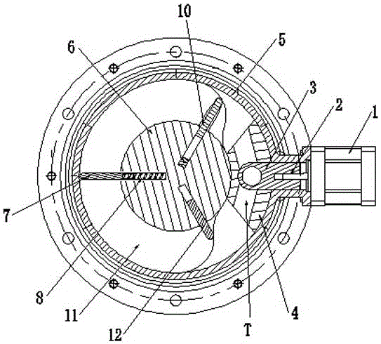 Electronic control variable-damping rotation hydraulic damper