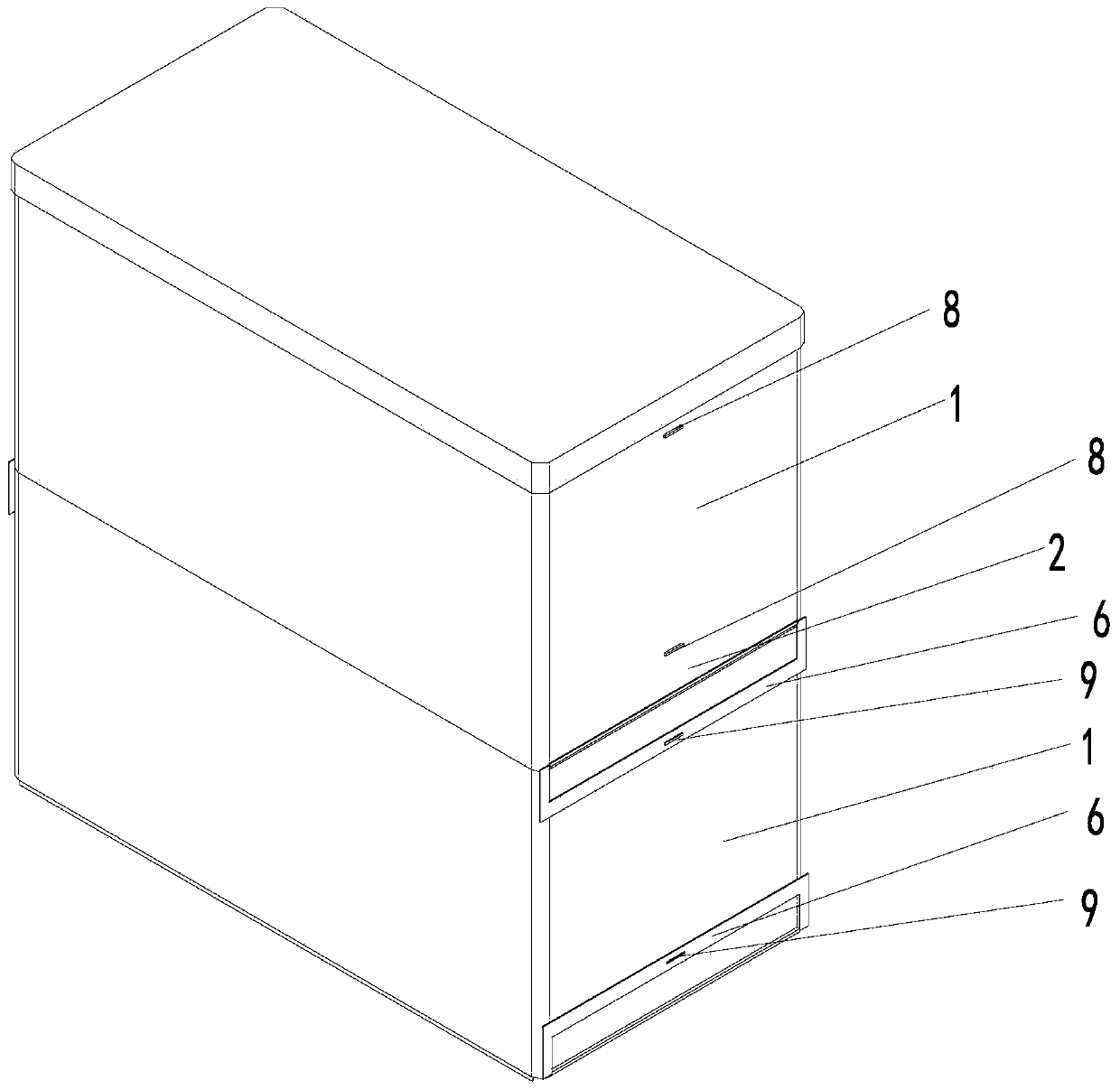 Storage box with high space utilization rate and refrigerator