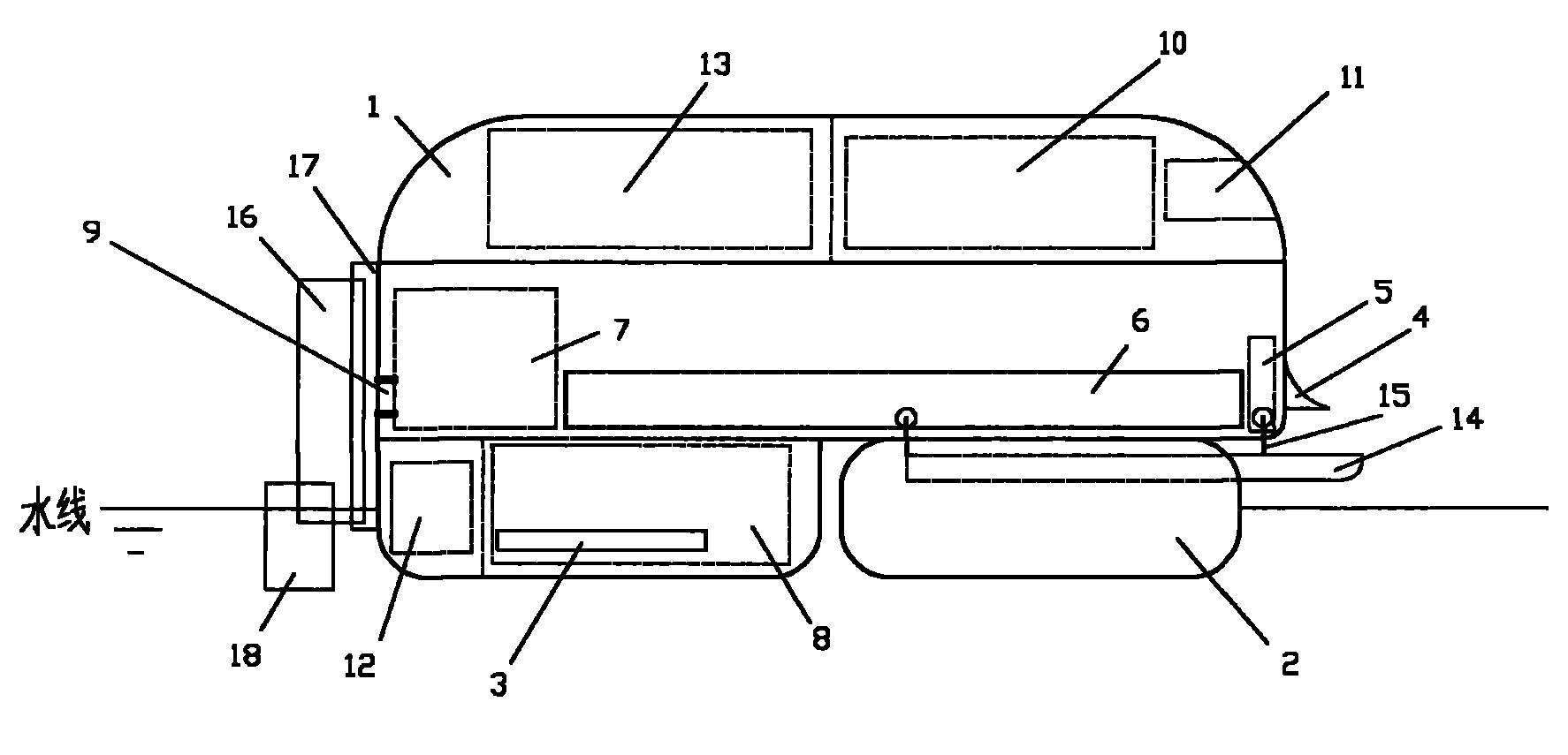 Maritime shovel-type floating oil collector