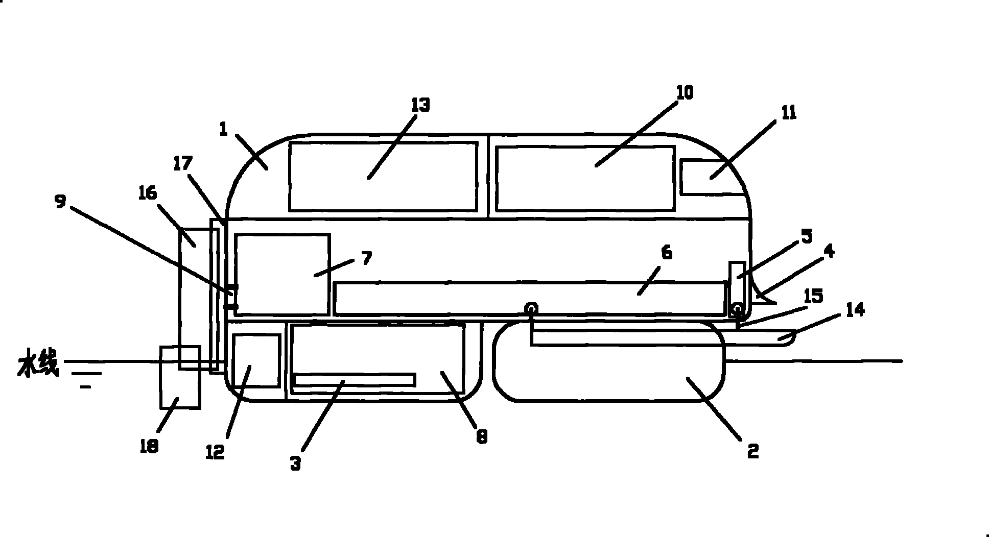 Maritime shovel-type floating oil collector