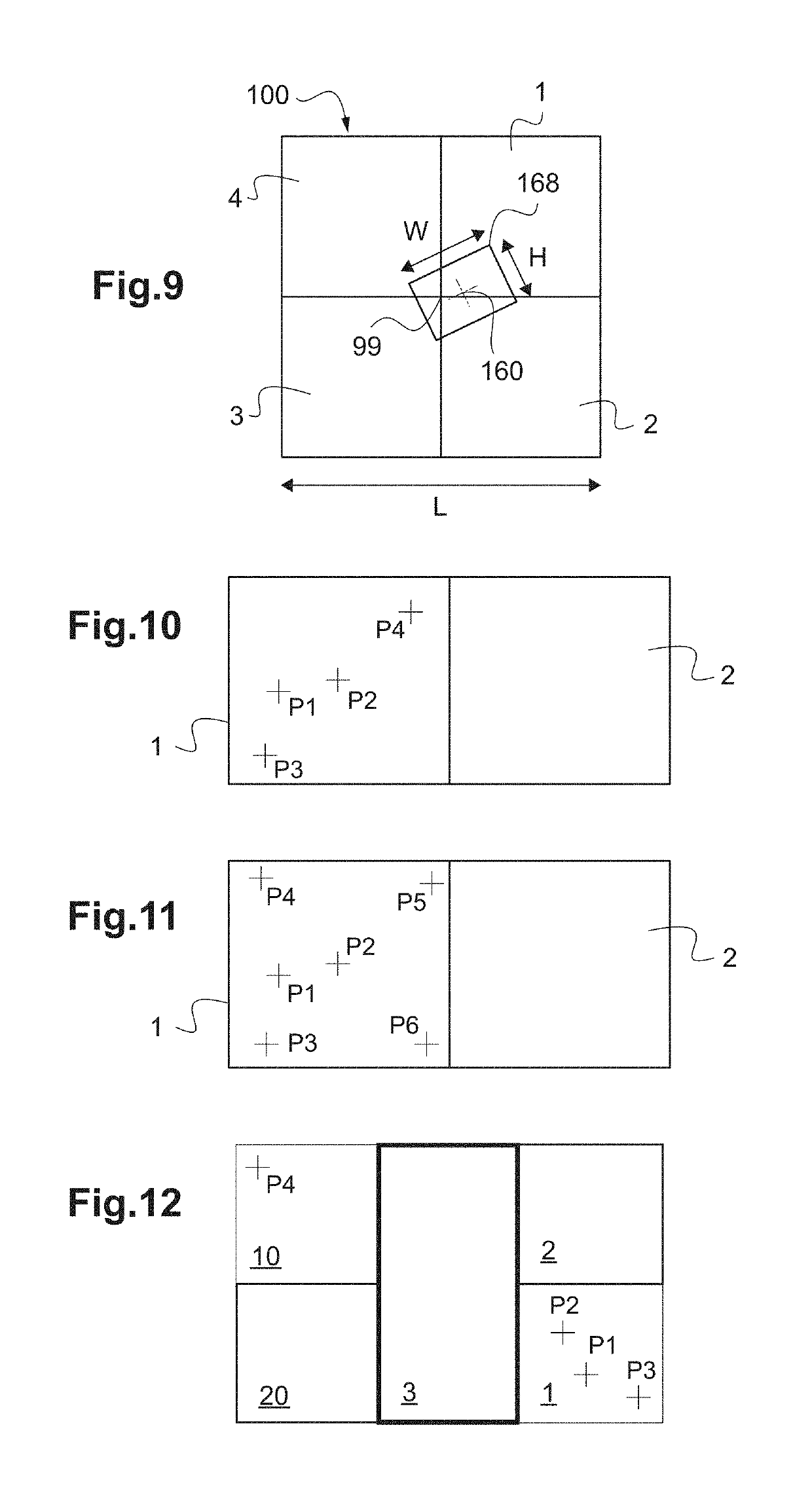 Micro-localisation method and device for an imaging instrument and a measuring apparatus