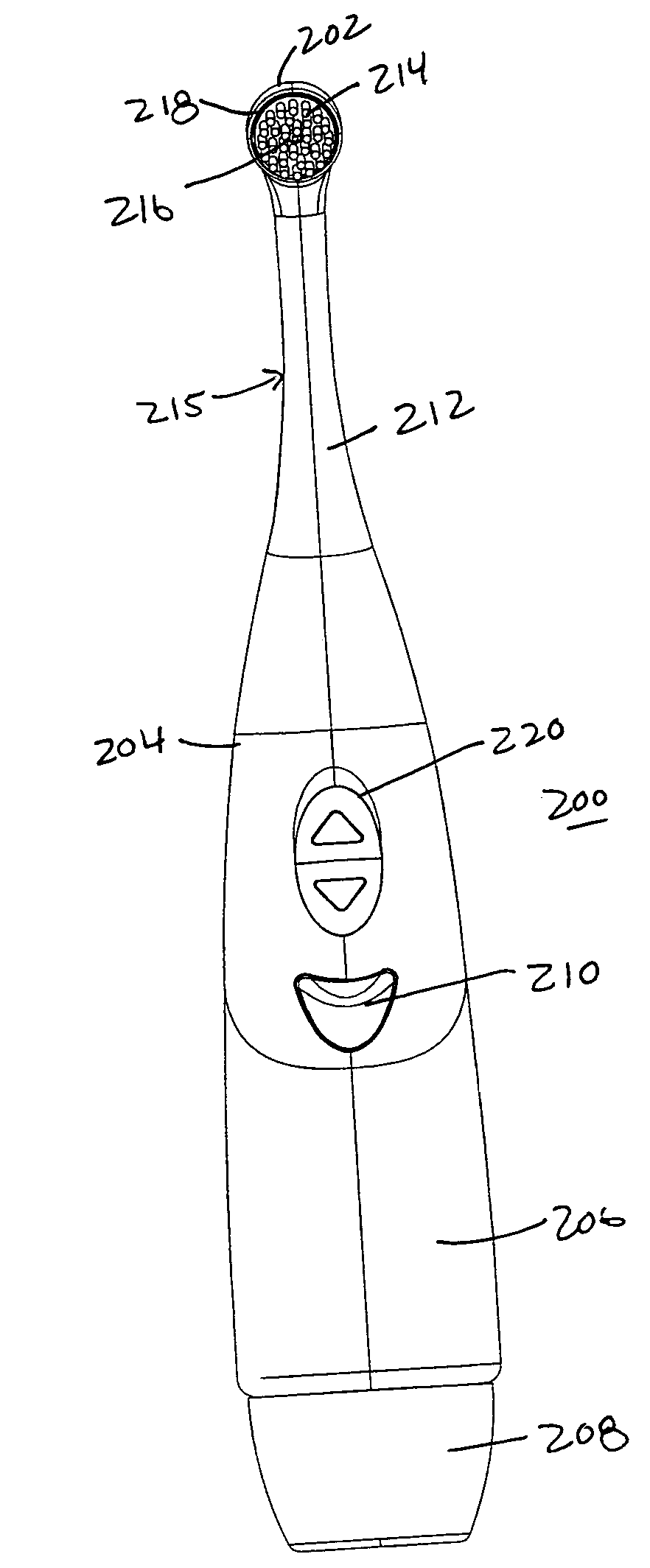 Self-contained oral cleaning device