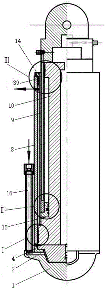 Anti-impact double-telescopic stand column and application thereof