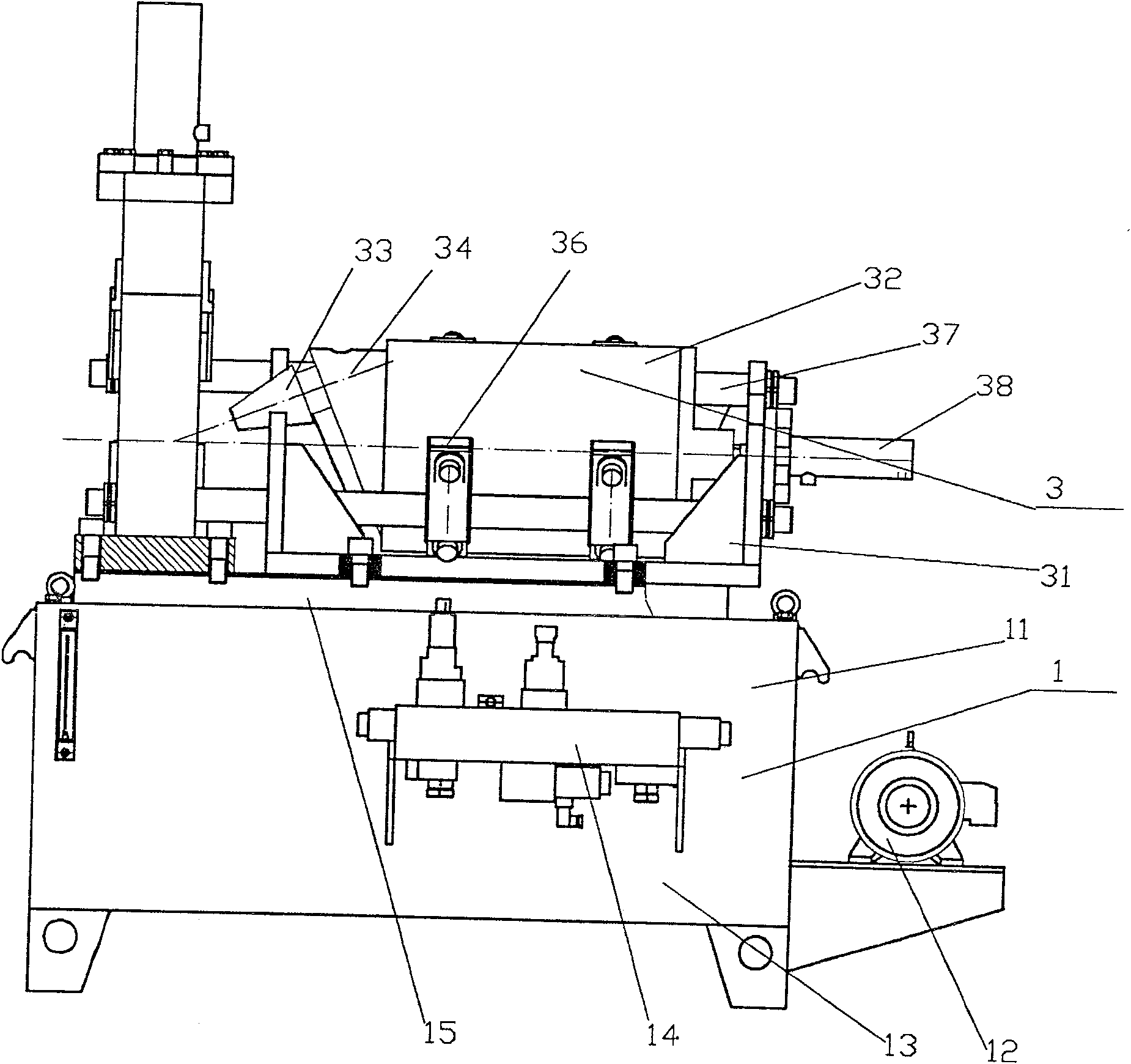 Pipe end spinning, rolling-out and flange turning machine