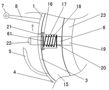 Quick connection and separation device and method for connecting cylinder with steel casing