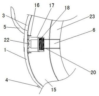 Quick connection and separation device and method for connecting cylinder with steel casing