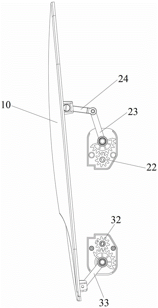 Panel motion mechanism and air conditioner indoor unit having same
