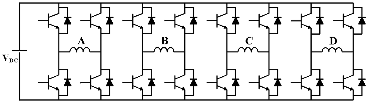 Power invariant principle-based short circuit fault fault-tolerant control method for four-phase permanent magnet motor with 90-degree phase belt angle