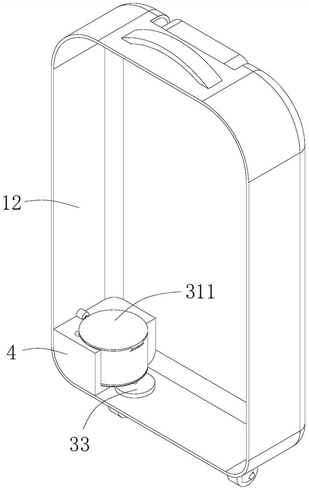 A suitcase based on the convenience of carrying wet items