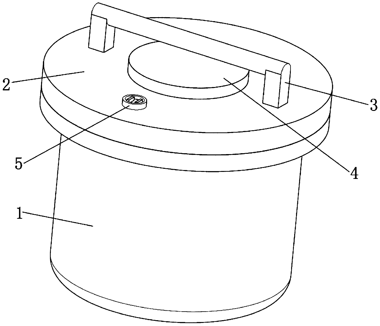 Electromagnetic attraction type tank body structure