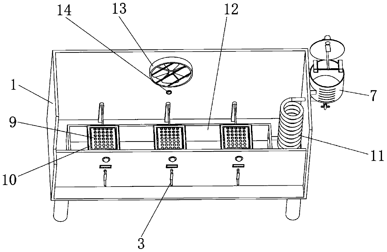 Hot galvanizing pickling sealing device for wear-resistant corrosion-resistant metal product