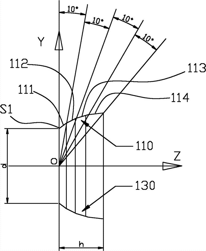 Rectangular floodlight reflector and LED (Light Emitting Diode) light fitting