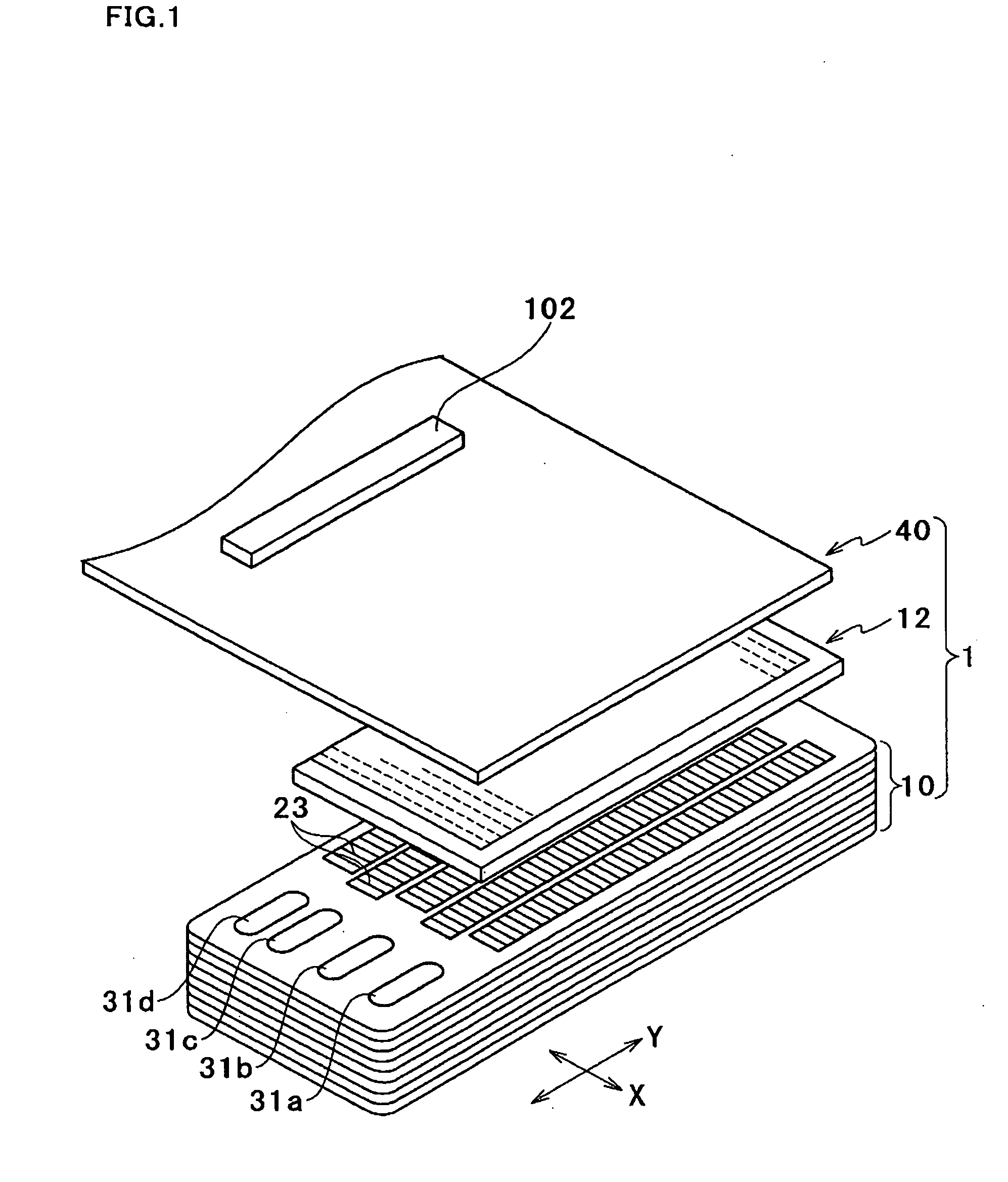 Board assembly, ink-jet and manufacturing method therefor