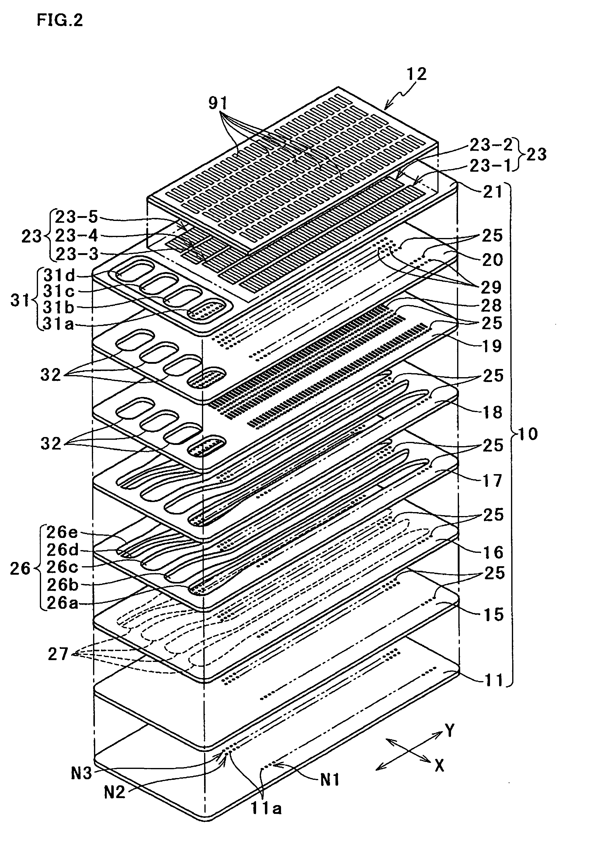 Board assembly, ink-jet and manufacturing method therefor