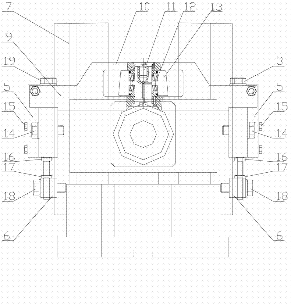 Edge-on roll rack of guide pillar type pipe welder